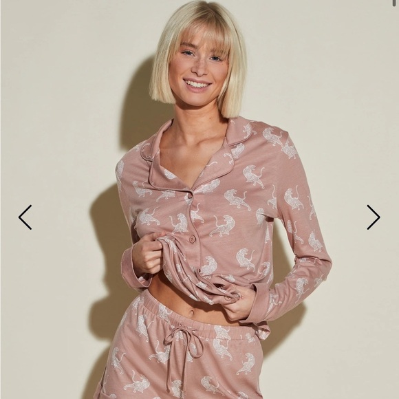 Cosabella Printed Long Sleeve Top Medium Mandela Tiger - Picture 3 of 11